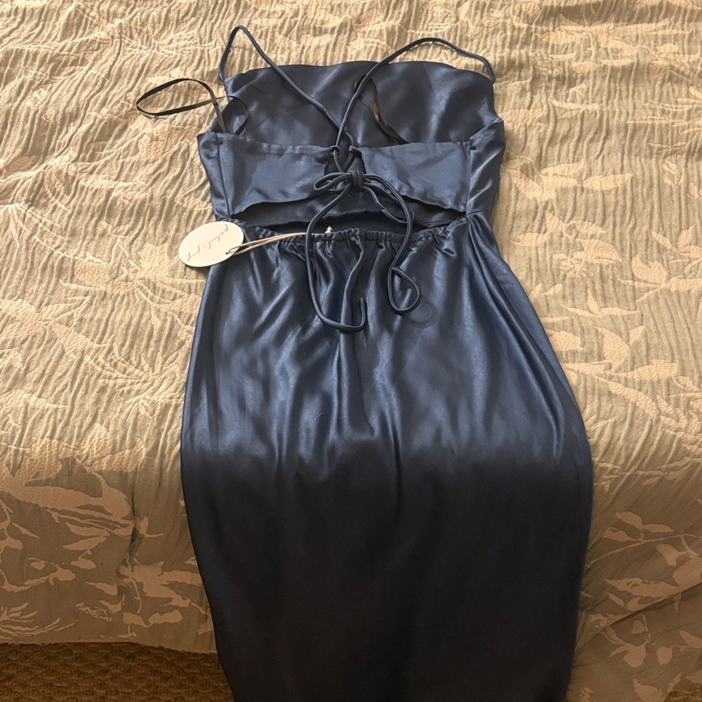 Petal & Pup Midnight Blue Backless Dress